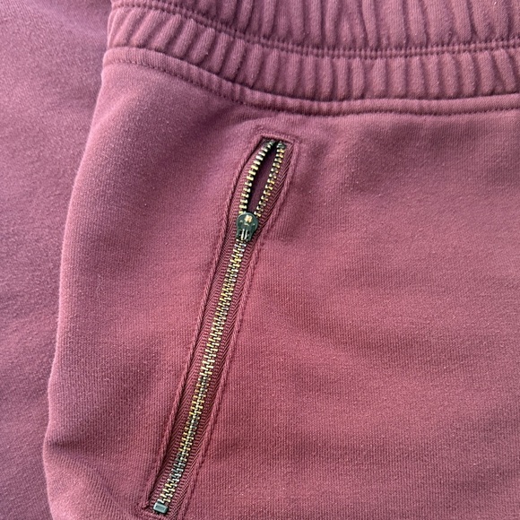 Athleta Burgundy Joggers with Zippered Pocket - Picture 9 of 9